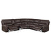 Coaster Brunson 3-piece Upholstered Reclining Sectional Sofa Brown - Bed & Sofa Hub