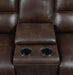 Coaster Brunson 3-piece Upholstered Reclining Sectional Sofa Brown - Bed & Sofa Hub