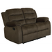 Coaster Rodman 3-piece Upholstered Reclining Sofa Living Room Set Olive Brown - Bed & Sofa Hub