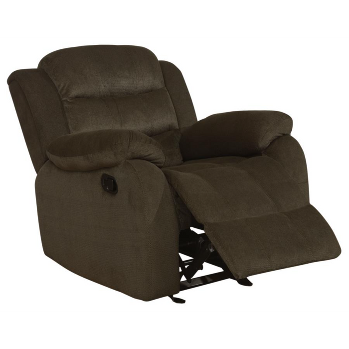 Coaster Rodman 3-piece Upholstered Reclining Sofa Living Room Set Olive Brown - Bed & Sofa Hub