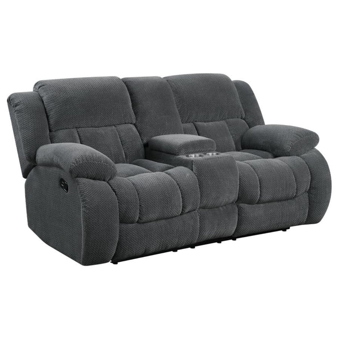 Coaster Weissman 3-piece Upholstered Reclining Sofa Living Room Set Grey - Bed & Sofa Hub