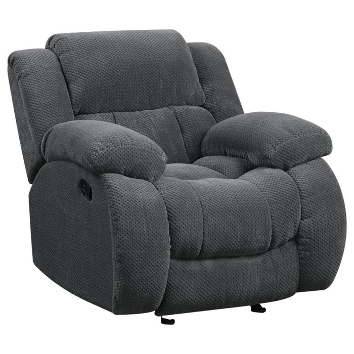 Coaster Weissman 3-piece Upholstered Reclining Sofa Living Room Set Grey - Bed & Sofa Hub