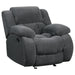 Coaster Weissman 3-piece Upholstered Reclining Sofa Living Room Set Grey - Bed & Sofa Hub