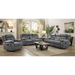 Coaster Higgins 3-piece Upholstered Motion Reclining Sofa Living Room Set Grey - Bed & Sofa Hub