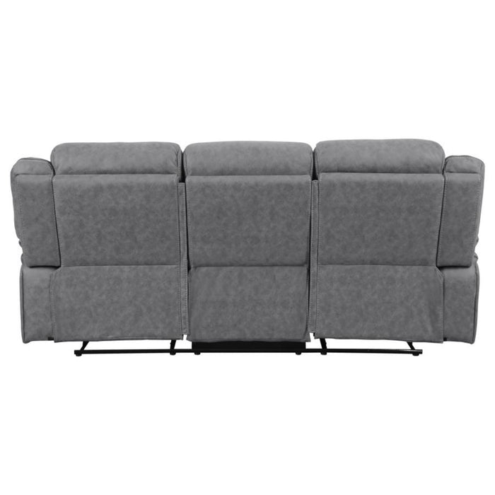 Coaster Higgins 3-piece Upholstered Motion Reclining Sofa Living Room Set Grey - Bed & Sofa Hub