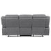 Coaster Higgins 3-piece Upholstered Motion Reclining Sofa Living Room Set Grey - Bed & Sofa Hub