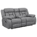 Coaster Higgins 3-piece Upholstered Motion Reclining Sofa Living Room Set Grey - Bed & Sofa Hub