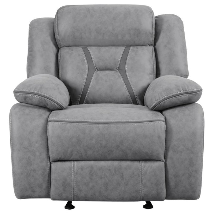 Coaster Higgins 3-piece Upholstered Motion Reclining Sofa Living Room Set Grey - Bed & Sofa Hub