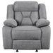 Coaster Higgins 3-piece Upholstered Motion Reclining Sofa Living Room Set Grey - Bed & Sofa Hub