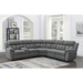 Coaster Bahrain 6-piece Modular Power Reclining Sectional Charcoal - Bed & Sofa Hub