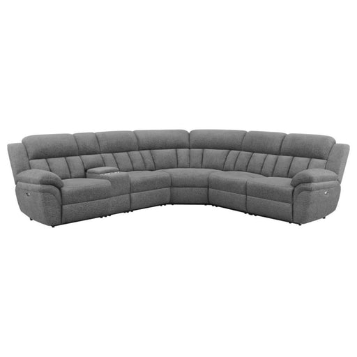 Coaster Bahrain 6-piece Modular Power Reclining Sectional Charcoal - Bed & Sofa Hub