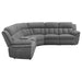 Coaster Bahrain 6-piece Modular Power Reclining Sectional Charcoal - Bed & Sofa Hub