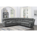 Coaster  Bahrain 6-piece Modular Reclining Sectional Sofa Charcoal - Bed & Sofa Hub