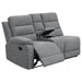 Coaster David Upholstered Reclining Sectional Sofa Smoke - Bed & Sofa Hub