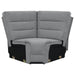Coaster David Upholstered Reclining Sectional Sofa Smoke - Bed & Sofa Hub