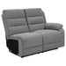 Coaster David Upholstered Reclining Sectional Sofa Smoke - Bed & Sofa Hub