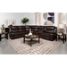 Coaster Sycamore Upholstered Power Reclining Sectional Sofa Brown - Bed & Sofa Hub