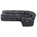 Coaster Sycamore Upholstered Power Reclining Sectional Sofa Grey - Bed & Sofa Hub