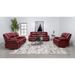 Coaster Camila 3-piece Upholstered Reclining Sofa Living Room Set Red - Bed & Sofa Hub