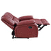 Coaster Camila 3-piece Upholstered Reclining Sofa Living Room Set Red - Bed & Sofa Hub