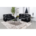 Coaster Camila 2-piece Upholstered Motion Reclining Sofa Living Room Set Black - Bed & Sofa Hub