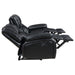 Coaster Camila 3-piece Upholstered Motion Reclining Sofa Living Room Set Black - Bed & Sofa Hub