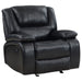 Coaster Camila 3-piece Upholstered Motion Reclining Sofa Living Room Set Black - Bed & Sofa Hub
