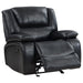Coaster Camila 3-piece Upholstered Motion Reclining Sofa Living Room Set Black - Bed & Sofa Hub