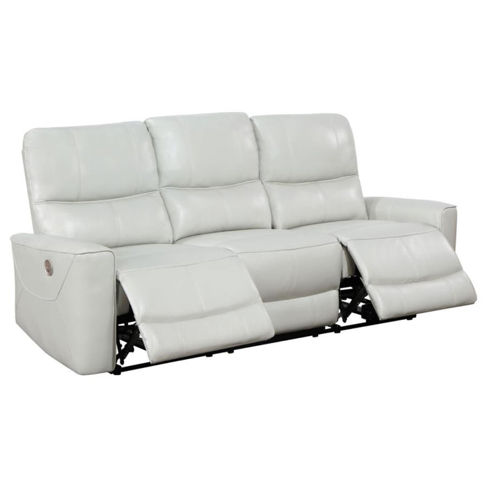 Coaster Greenfield 2-piece Power Reclining Sofa Living Room Set Ivory - Bed & Sofa Hub