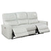 Coaster Greenfield 2-piece Power Reclining Sofa Living Room Set Ivory - Bed & Sofa Hub