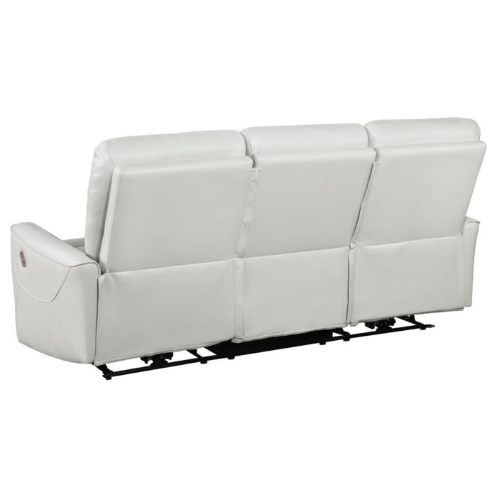 Coaster Greenfield 2-piece Power Reclining Sofa Living Room Set Ivory - Bed & Sofa Hub