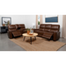 Coaster Greenfield 2-piece Power Reclining Sofa Living Room Set Saddle Brown - Bed & Sofa Hub