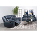 Coaster Sloane 2-piece Upholstered Reclining Sofa Living Room Set Blue - Bed & Sofa Hub
