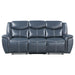 Coaster Sloane 2-piece Upholstered Reclining Sofa Living Room Set Blue - Bed & Sofa Hub