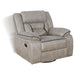 Coaster Greer 3-piece Upholstered Reclining Sofa Living Room Set Taupe - Bed & Sofa Hub