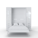 Maxima House Invento Vertical Wall Bed, European Full Xl Size with 2 Cabinets - Bed & Sofa Hub