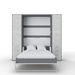 Maxima House Invento Vertical Wall Bed, European Full Xl Size with 2 Cabinets - Bed & Sofa Hub