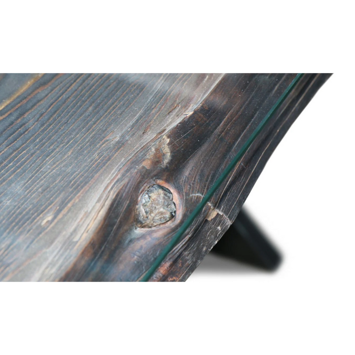 Maxima House Redde-Glass Solid Wood Dining Table - Bed & Sofa Hub