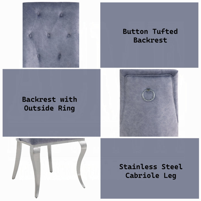 ACME Dekel Side Chair (Set-2) - Bed & Sofa Hub