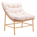 Zuo Merilyn Accent Chair Beige & Natural - Bed & Sofa Hub