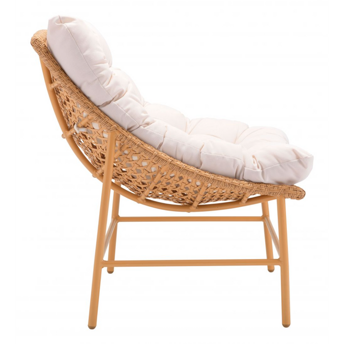 Zuo Merilyn Accent Chair Beige & Natural - Bed & Sofa Hub