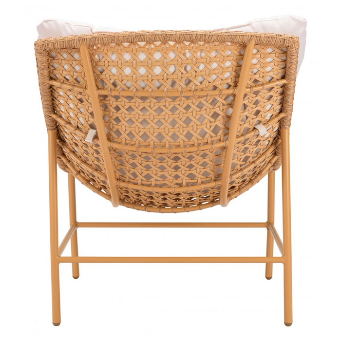 Zuo Merilyn Accent Chair Beige & Natural - Bed & Sofa Hub