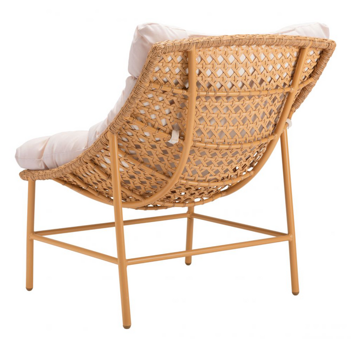 Zuo Merilyn Accent Chair Beige & Natural - Bed & Sofa Hub