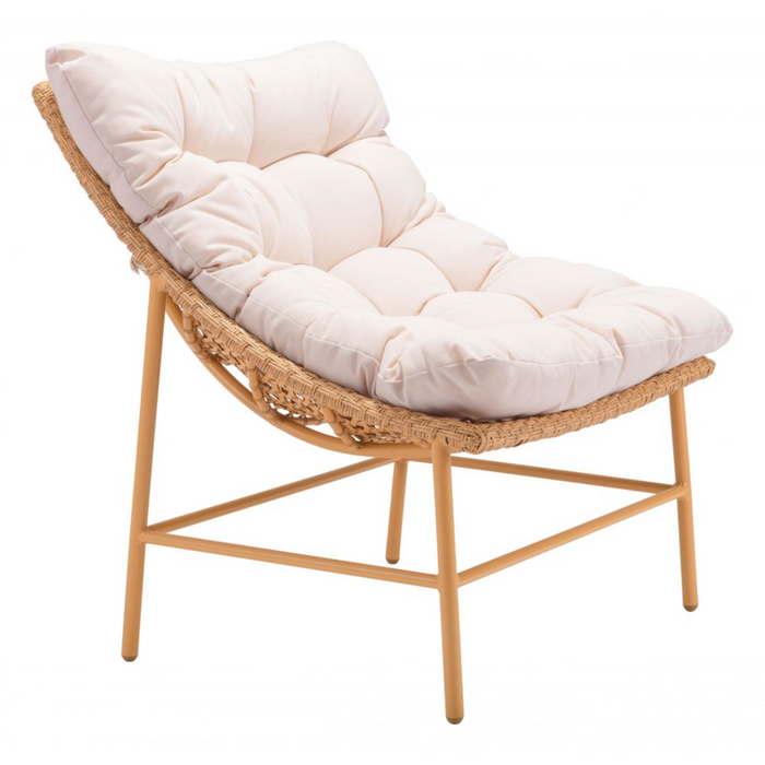 Zuo Merilyn Accent Chair Beige & Natural - Bed & Sofa Hub