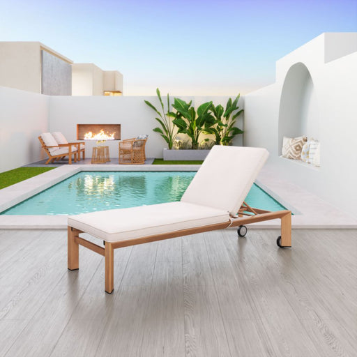 Zuo Cozumel Lounge Chair Beige & Natural - Bed & Sofa Hub