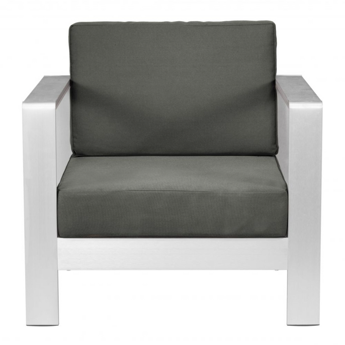 Zuo Cosmopolitan Armchair Dark Gray - Bed & Sofa Hub