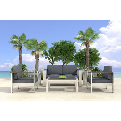 Zuo Cosmopolitan Sofa Dark Gray - Bed & Sofa Hub