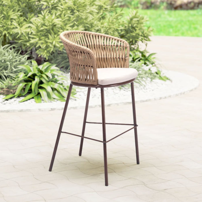 Zuo Freycinet Barstool Natural - Bed & Sofa Hub