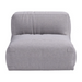Zuo Luanda Middle Chair Gray - Bed & Sofa Hub