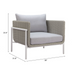 Zuo Frais Armchair Gray - Bed & Sofa Hub